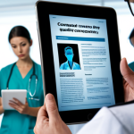 **

A concerned-looking person carefully reading a digital consent form on a tablet, with a magnifying glass highlighting the fine print. In the background, blurred silhouettes of doctors and researchers. Emphasize the importance of informed consent and data privacy. Style: Realistic, slightly dramatic lighting.

**